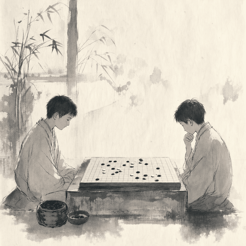 赛场散去之后，棋盘上留下的是年轻棋手对节奏与判断的练习。