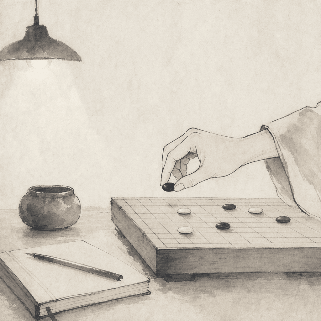 青少年棋手在线上比赛中集中坐在俱乐部棋室，教练在旁监督