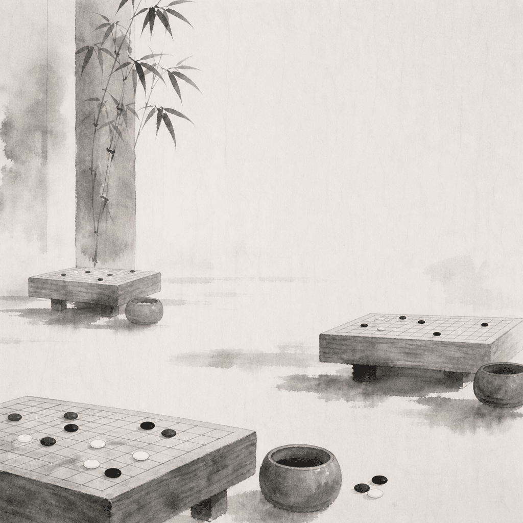 一间安静的赛场，比掌声更能留下年轻棋手的秩序感。