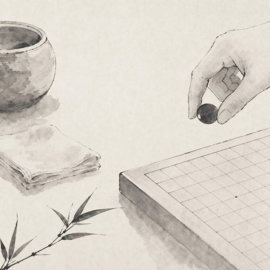 线上青年杯赛前检查示意：电脑、摄像头、实体棋盘、赛程表与安静桌面