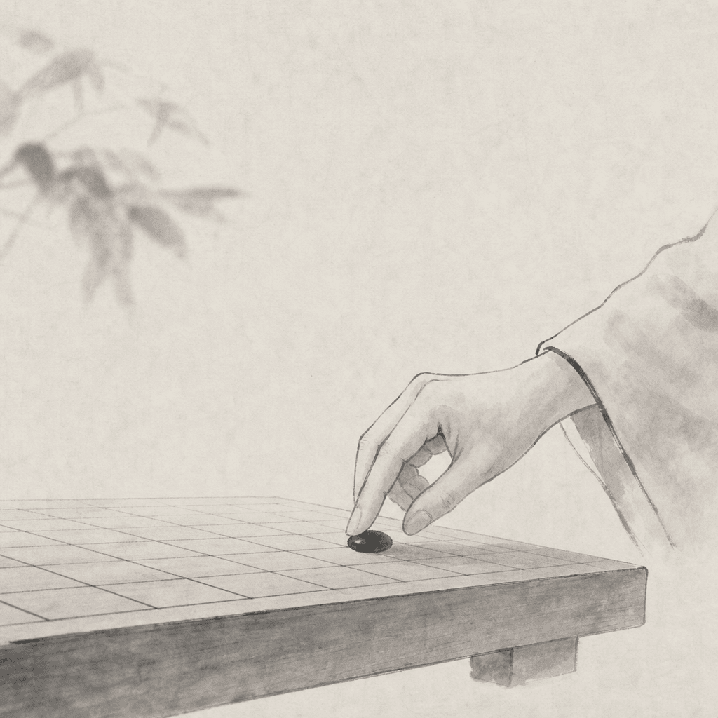 15 路棋盘上的中心起手与交叉点落子示意