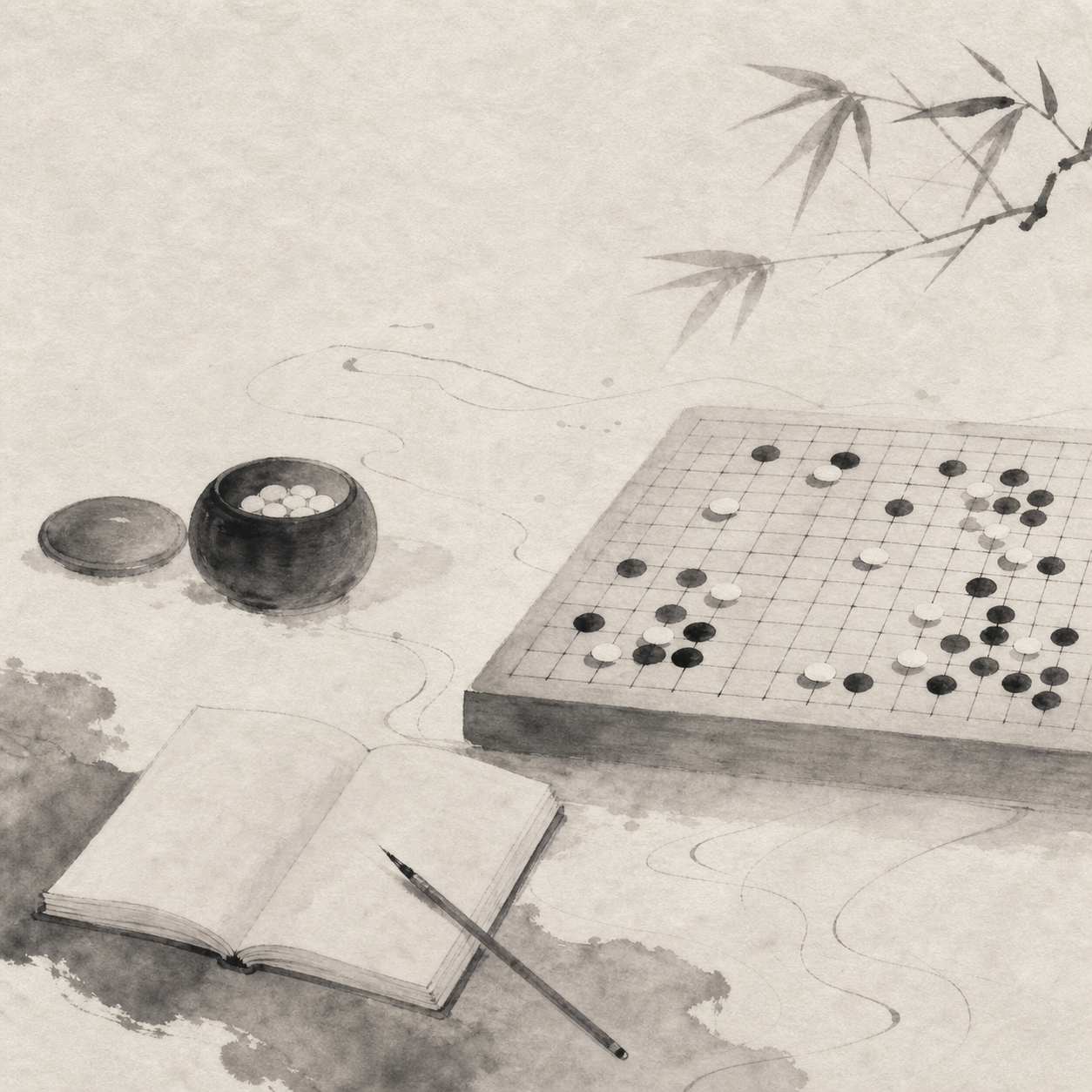 把棋谱放回纸面，它会变成一页可以反复标注的练习笔记。