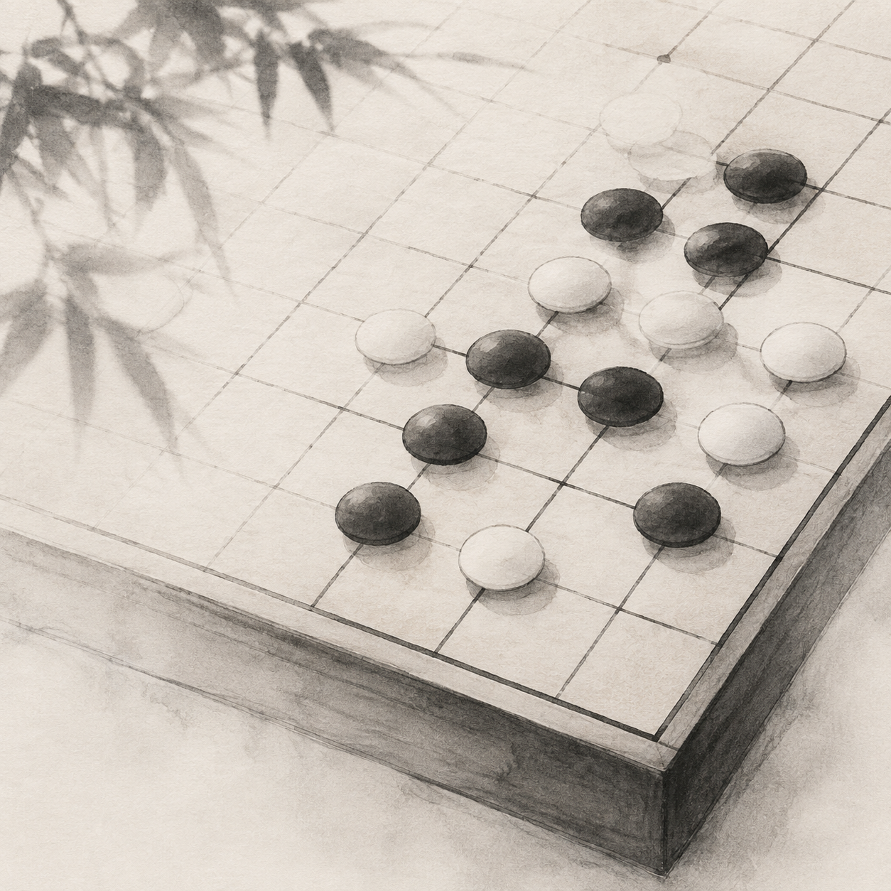 棋盘示意：颜色之外的轮廓、纹理与符号一起承担阅读任务。