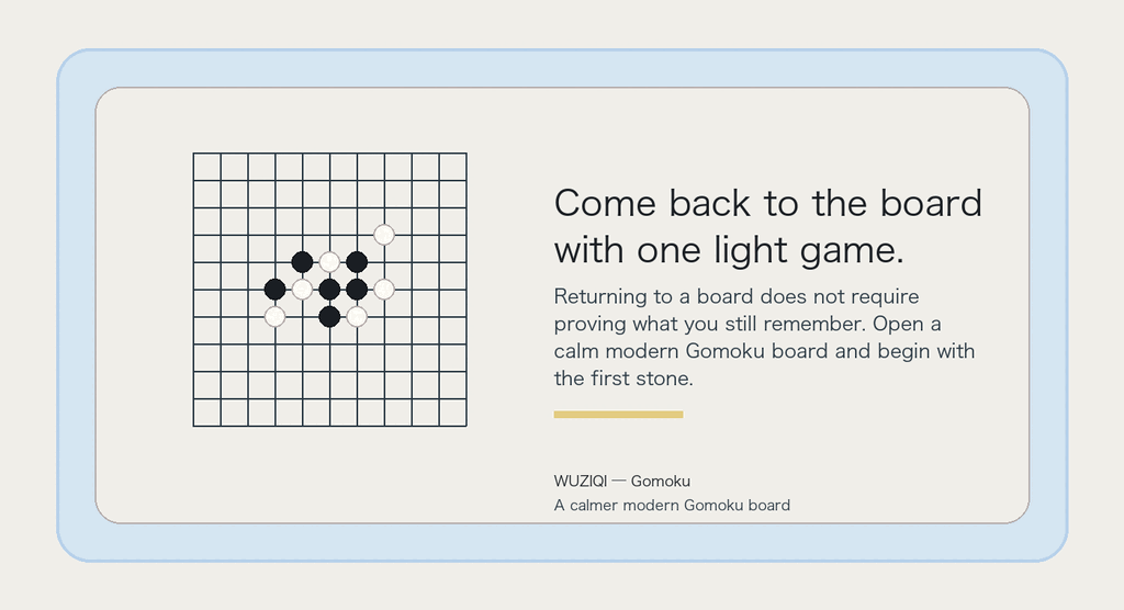 Come back to the board with one light game.